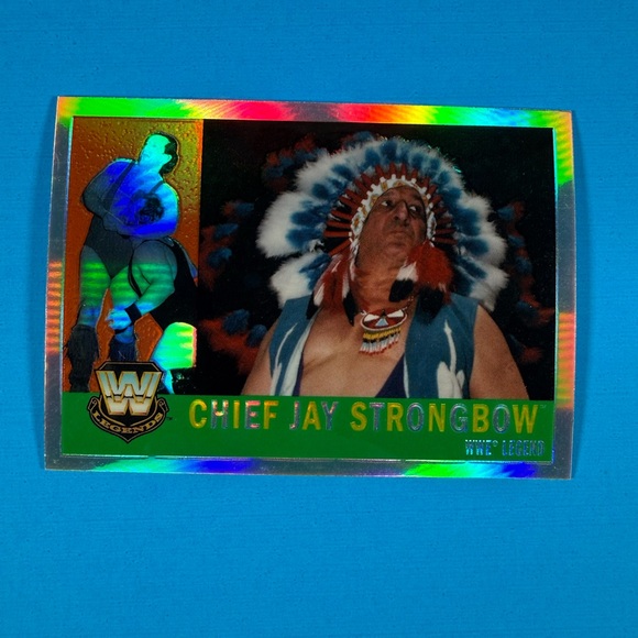 JAY STRONGBOW 2006 Topps WWE Heritage Chrome Wrestling LEGENDS #72 - Picture 1 of 2